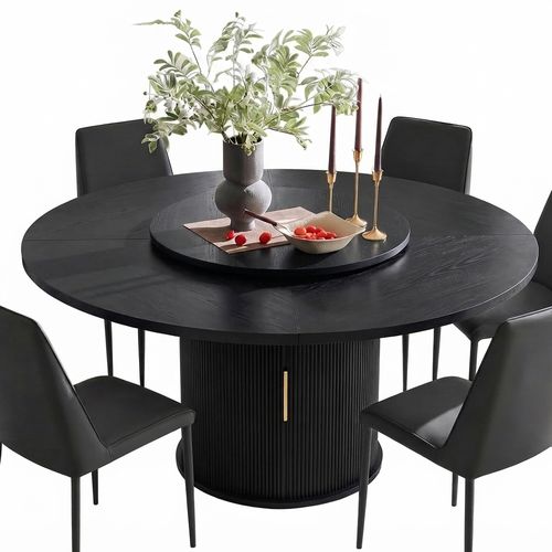 55-inch Fluted Round Dining Table
